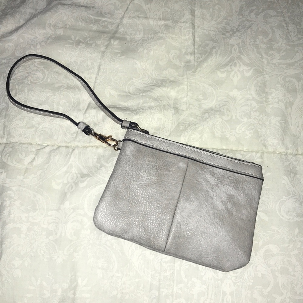 Grey hand wallet